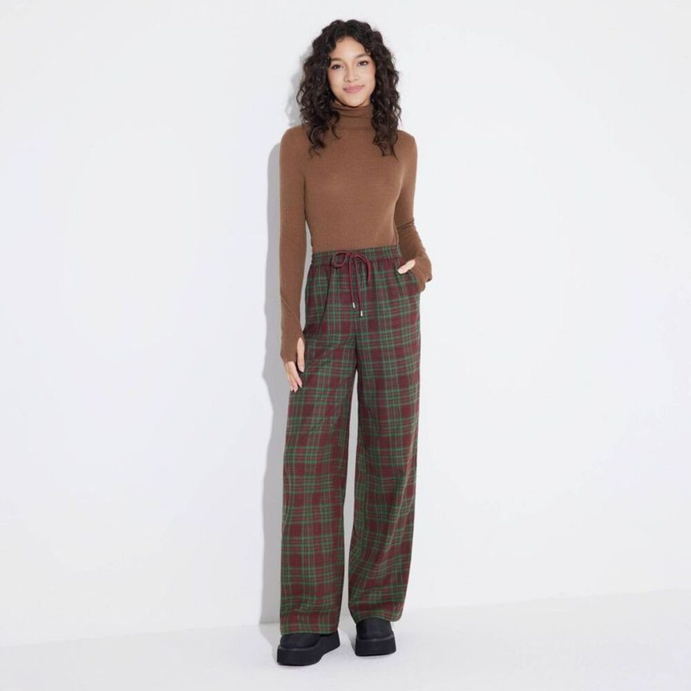 Wild Fable - Women's Mid-Rise Wide Leg Pull-On Pants - Wild Fab Green - Picture 4 of 4